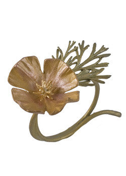 California Poppy Napkin Rings