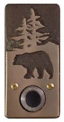 Bronze Doorbell Surround: Mountain Bear