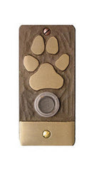 Bronze Doorbell Surround: Paw