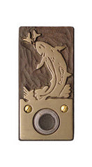 Bronze Doorbell Surround: Trout